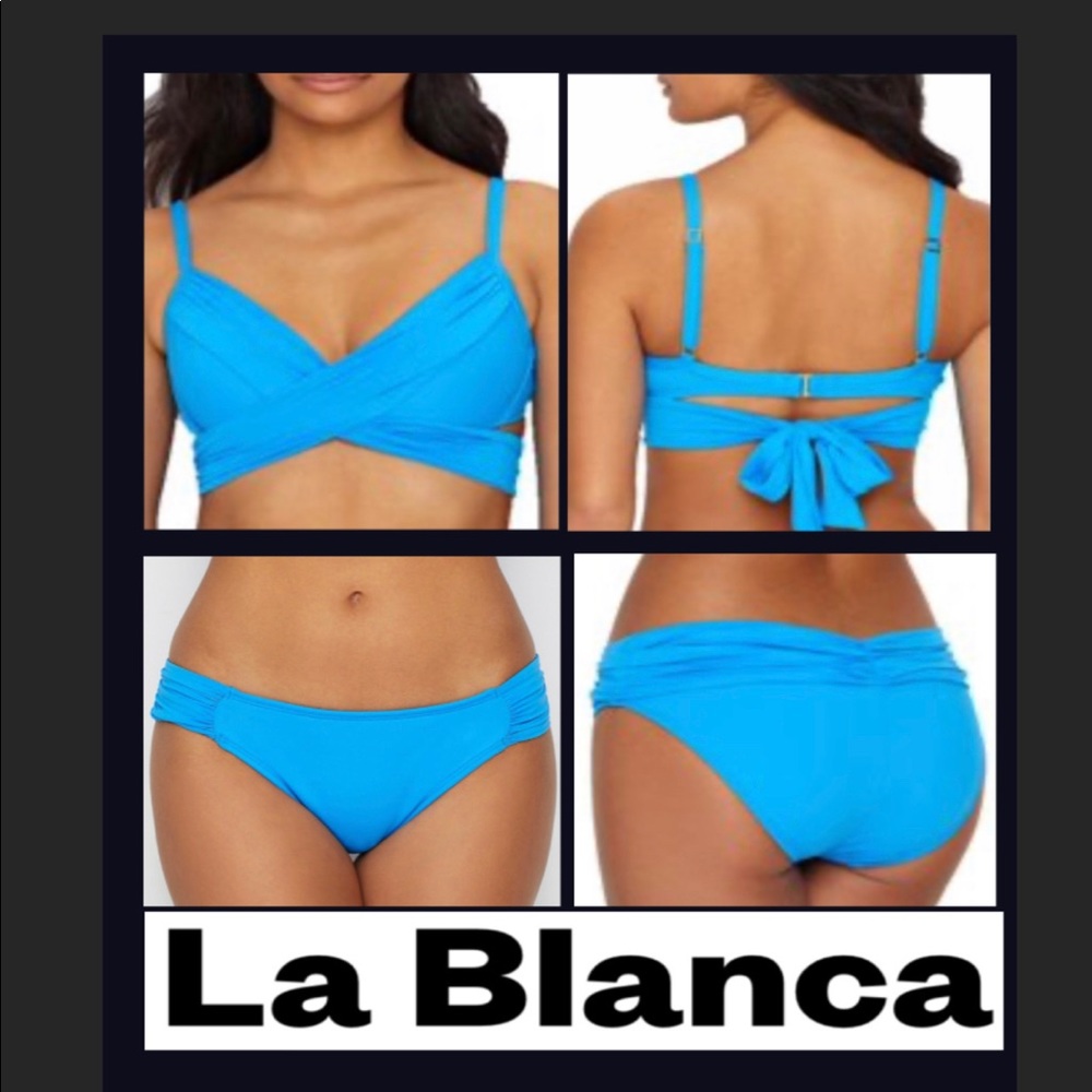 La Blanca Island Goddess bikini top & bottom NWT